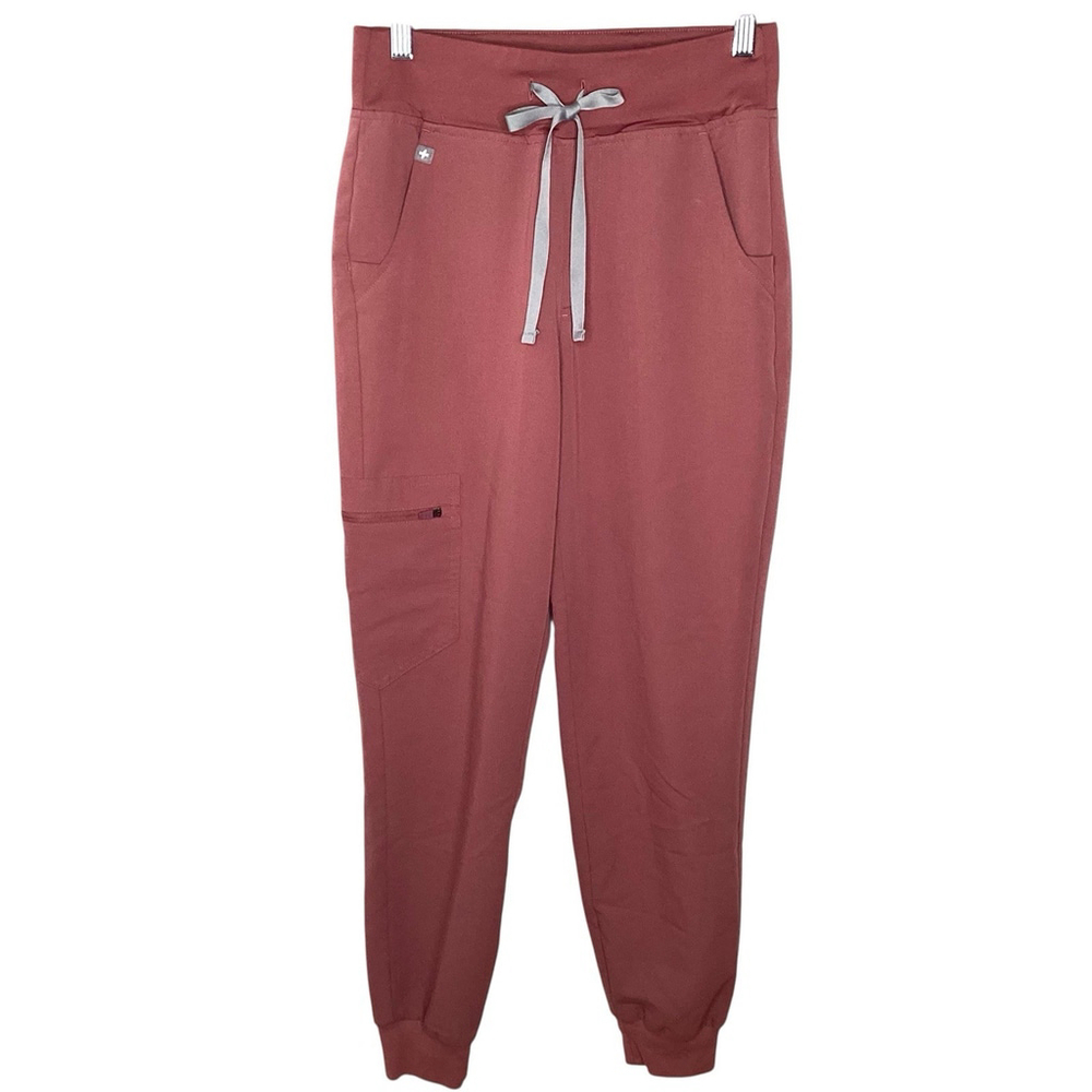 Figs Zamora Pants Women Sz XS Pink Scrubs Joggers Healthcare Nurse Cargo EUC - Picture 2 of 7